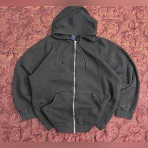 Boxy Blank Zip Up Hoodie
